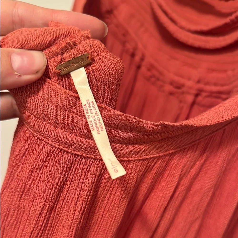 Free People Extratropical Maxi Dress in Coral Red - Picture 3 of 6